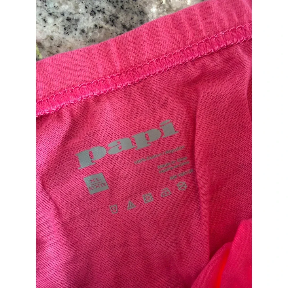 Papi Mens Pink Cotton Briefs Underwear Low Rise Contoured Pouch XL RN160138